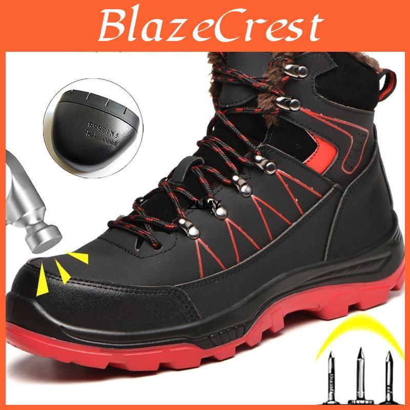 Winter Boots Toe Steel Fashion For Men Safety Shoes High Top Puncture Proof Work Shoes Male Construction Work Safety Boots Men Security