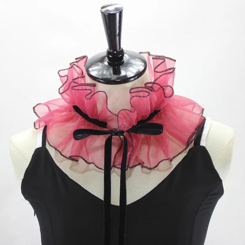 Detachable Blouse Ruffled Court False Collar Stage Po Taking Women Literary Artistic Model Decorative Small Ruff Fake Collar