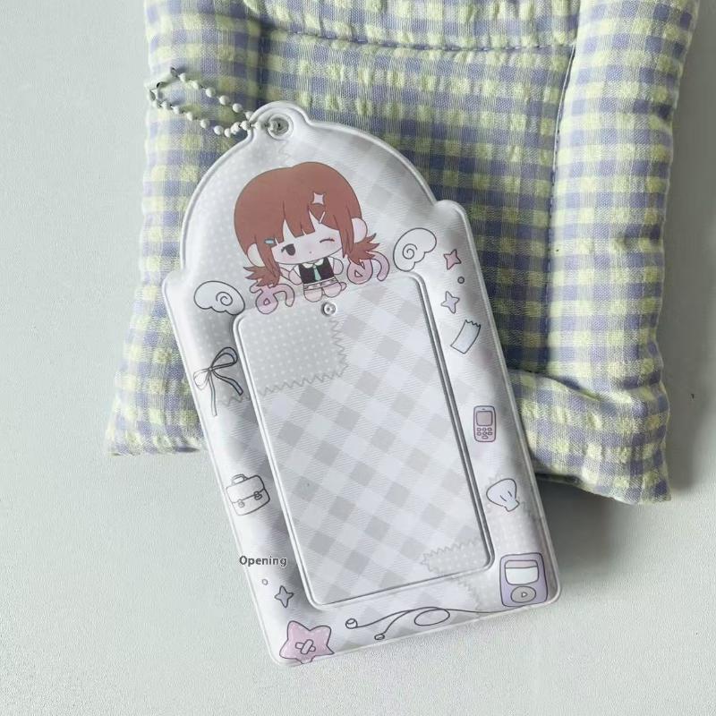 Стиль Ins Корея ПВХ Держатель для фотокарточек Милый Мультяшный 3-дюймовые K-pop Защитные рукава для фотокарточек Органайзер для коллекции карточек айдолов