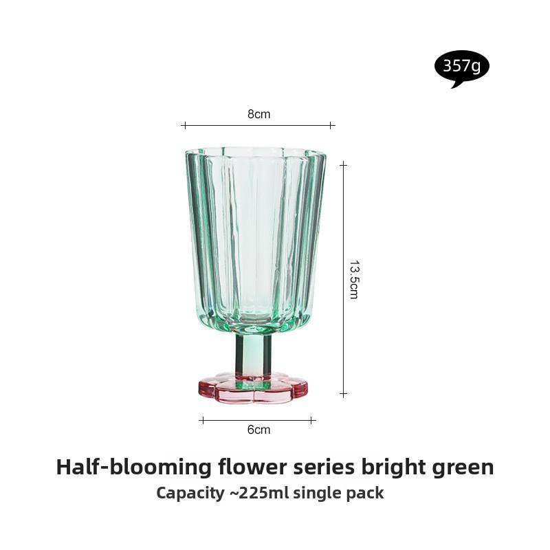 

Vintage Colored Glass Cocktail Ice Cream Cup High Value Home Drinkware 201-300ml