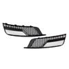 Gloss Black Front Fog Light Grill Covers 8V5807681A9B9 8V5807682A9B9 Fit A3 8V Sedan 2013-2016