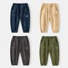 Children's Casual Pants Boys Pocket Overalls Baby Autumn Children's Pants Korean Version Spring and Autumn Trendy Children's Clothing