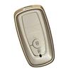34-Key Ford Mondeo Aluminum Alloy Car Key Cover with Buckle Edge - Compatible with Taurus & Mustang Metal Style.