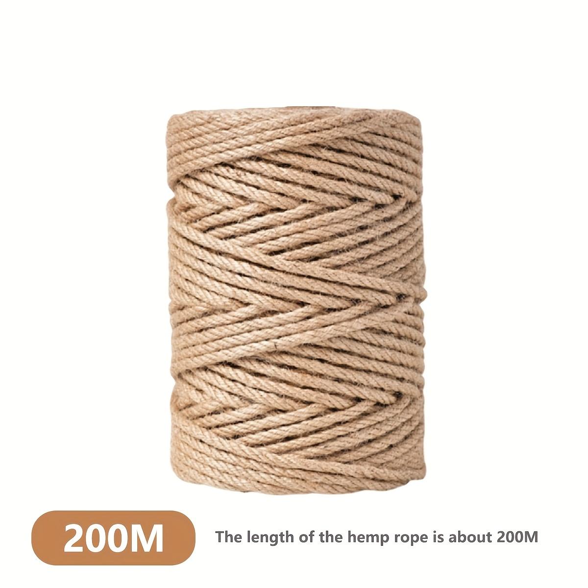 

1roll Extra Long Cat Scratching Post Replacement Rope – Durable Anti-Tangle Sisal, Multi-Layer Climbing & Sofa Safety Design