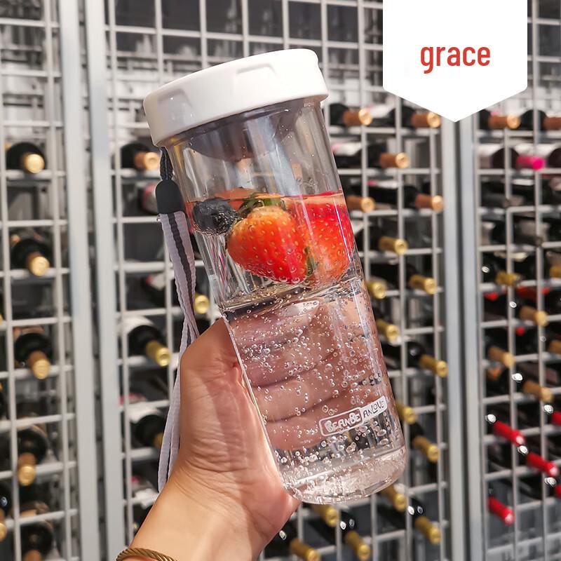 BEANBEANLOVE Portable Plastic Water Bottle with Handle