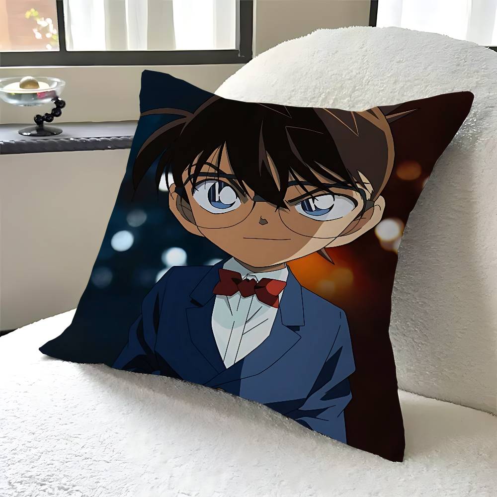 

Anime D-Detective Conan Maple Design Cushion Cover Happy Autumn Harvest Decor Holiday Decorati Pillow Cover 12x12Inch