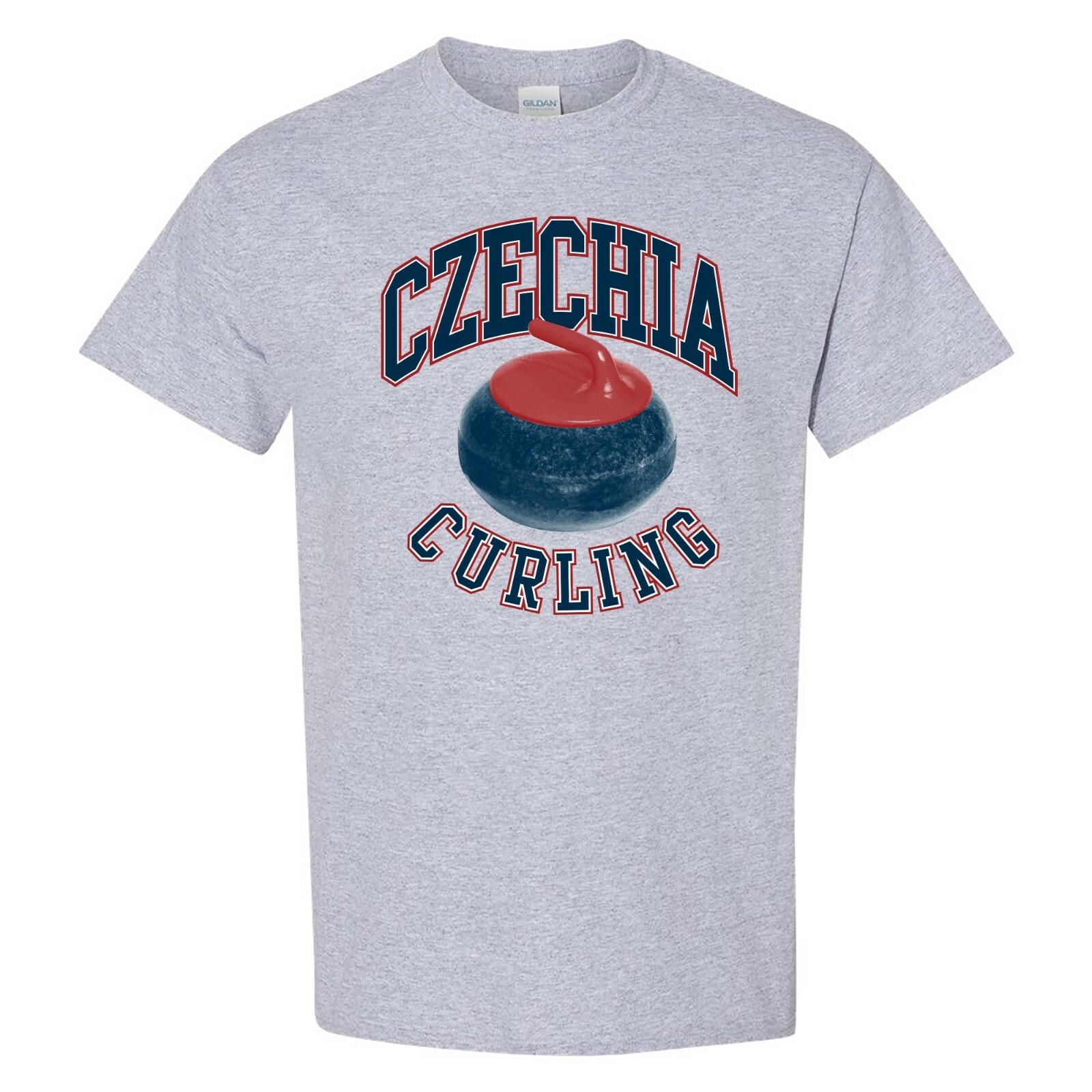 Czech Republic Curling Unisex T-Shirt Sport Grey S