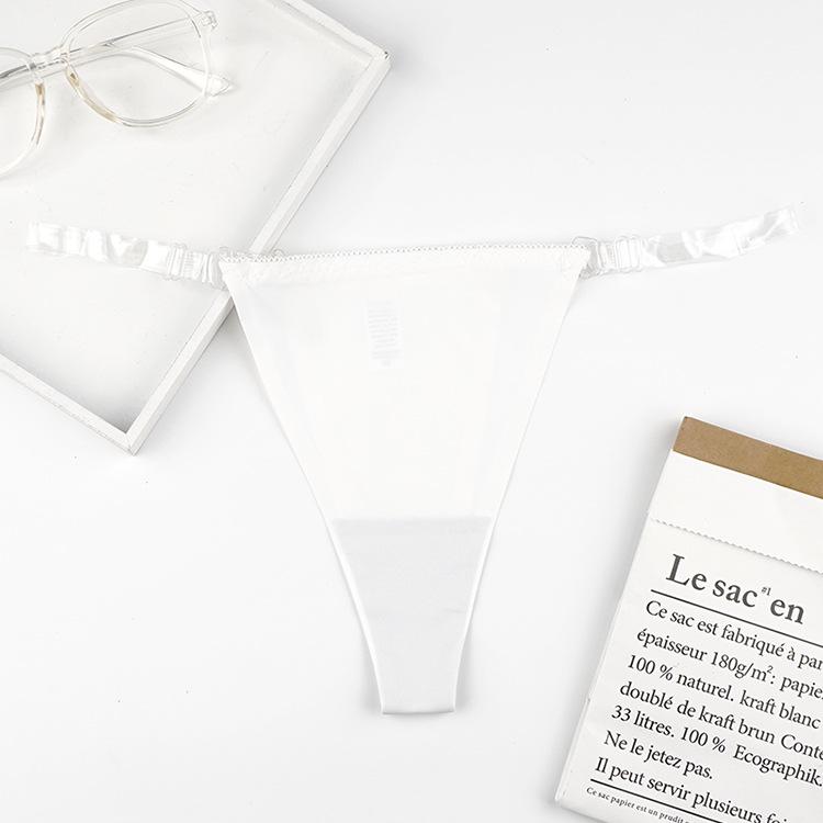 Seamless Low-Rise Ice Silk Women's Panties - Breathable, Anti-Clamping, Thin Summer Design