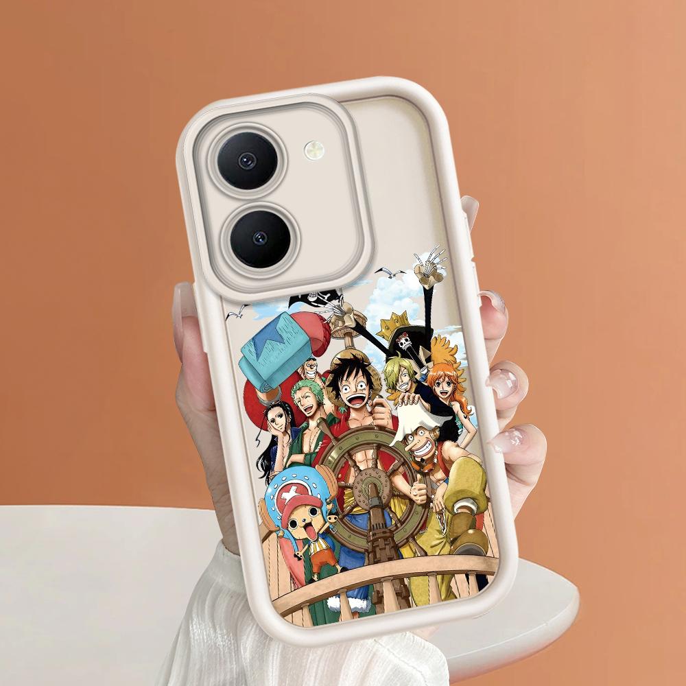 Soft Silicone Square Ladders Cartoon Pattern Full Cover Camera Protection Shockproof Case for iPhone Infinix Tecno Vivo