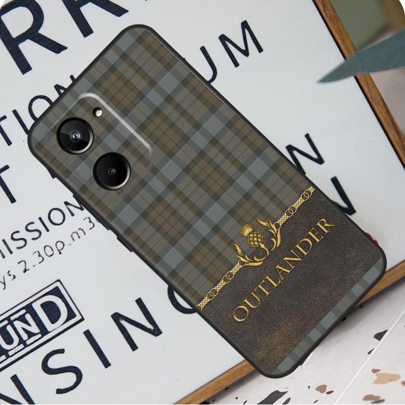 Outlander Fraser Tartan For Realme C67 C55 C53 C51 C35 C33 C31 C30 C25s C21Y GT Neo 6 GT5 9 10 11 12 Pro Plus Case