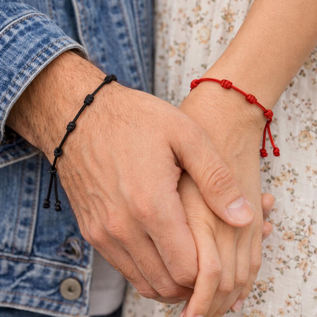 7 Knot Red String Kabbalah Amulet Protection Bracelet