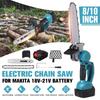 8/10 tommer børsteløs trådløs elektrisk motorsag beskjæring hage vedkutter Oppladbare trebearbeidingsverktøy for Makita batteri