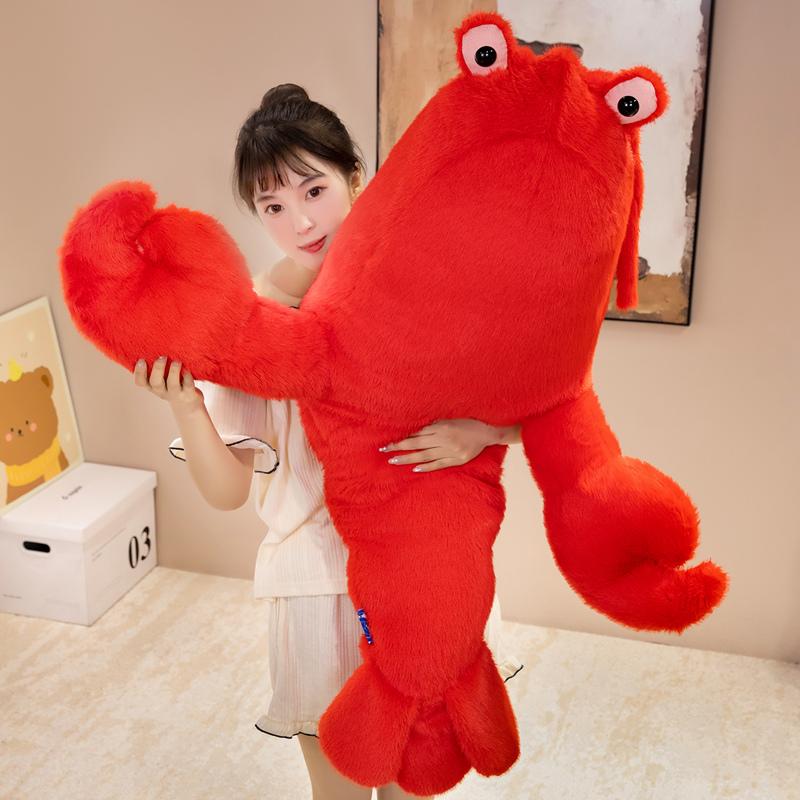 Favorite Toy Unisex Red 50/70/100Cm Lobster Marine Animal Plush Toys Stuffed Lobster Pillow Christmas Birthday Decoration Gift