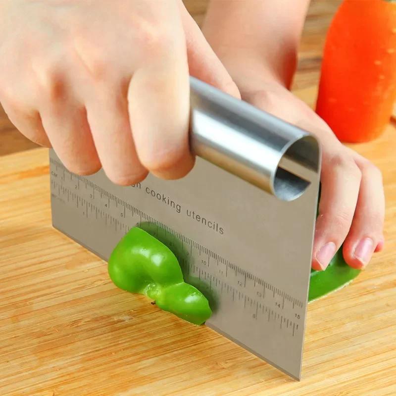 Stainless Steel Pastry Spatulas Cutter With Scale Pizza Dough Scraper Fondant Cake Decoration Tools Baking Kitchen Accessories