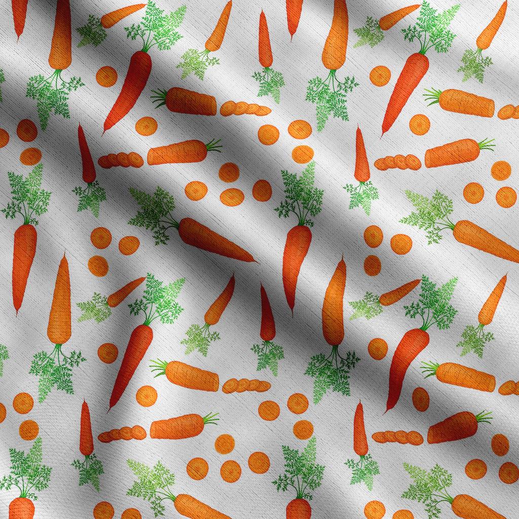 Soimoi Veggies Print,  Cotton Cambric, Quilting Fabric Sold by The Yard 42 Inch Wide, Medium Weight Cotton Fabric, Sewing  Supplies,Aquamarine