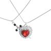 Collana per Coppia Biancaneve Ciondolo Cuore e Spada Collana per Donne Romantici Regali di San Valentino Gioielli Accessori