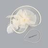 Vintage Women Fascinator Hat Feather Bridal Headpiece Chic Feather Mesh Headband  for Women