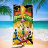 M-Mighty M-Morphin Power Rangers Big Microfiber Beach Towels Dry Towel Sand Beach Towels Pool Towel for Travel Swim Pool Yoga