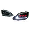 LED Projector Headlight Assembly with Flowing Turn Signal for 2012-2015 Toyota Innova