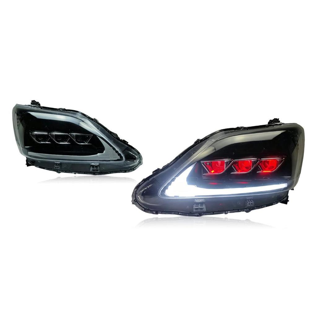 LED Projector Headlight Assembly with Flowing Turn Signal for 2012-2015 Toyota Innova