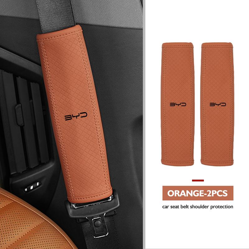 Car Safety Belt Cover Shoulder Protective Pad Anti-slip Pads Auto Accessories For BYD 3 Yuan F3 E6 F0 G3 I3 Plus Ea1 Song Max