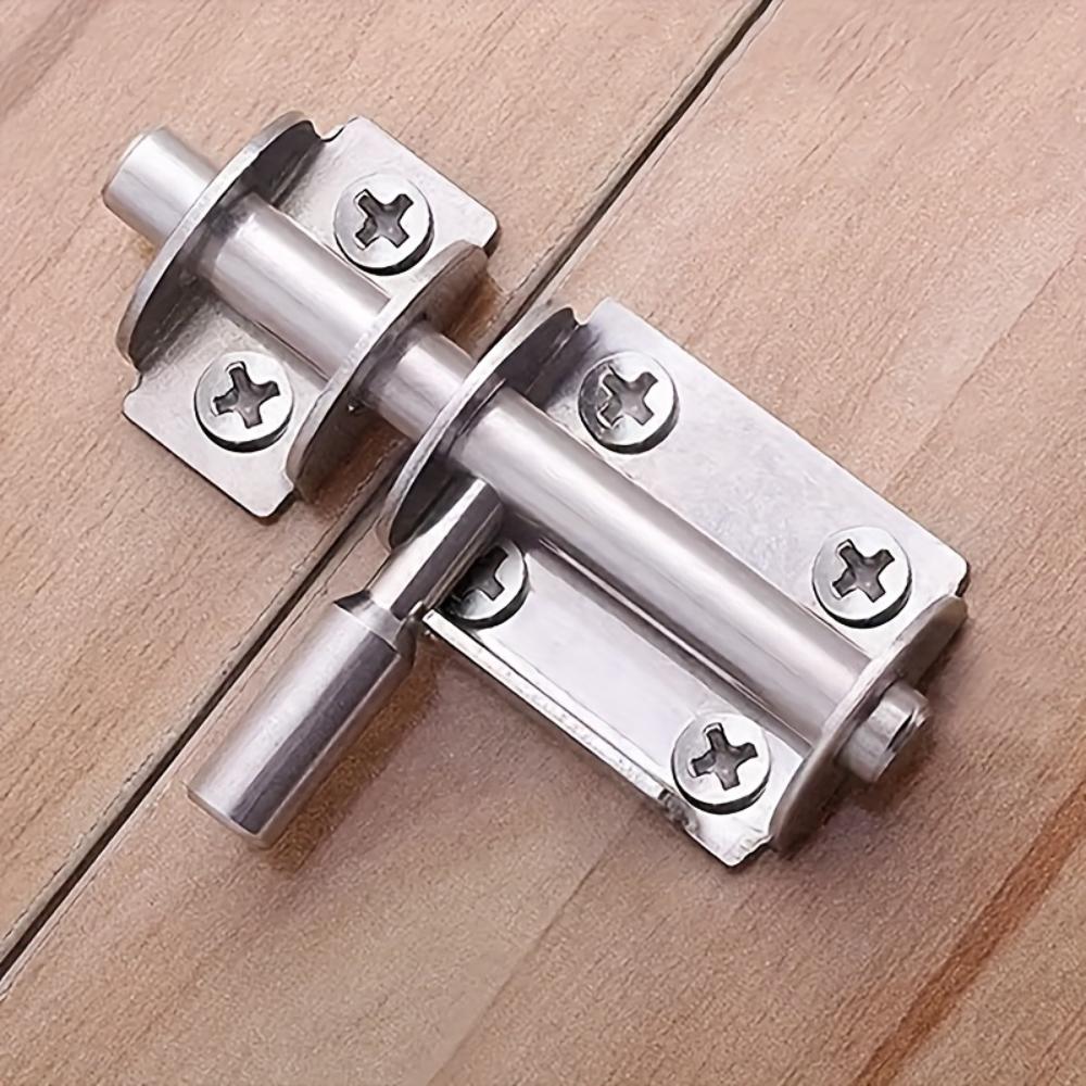 Semicircular Stainless‑Steel Latch, Sliding Bolt Lock, Heavy‑Duty Security Bolt for Wardrobe, Garden & Indoor‑Outdoor Door, Easy‑Mount Door Latch