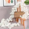 1.8m 256 Simulated Artificial Sakura Flower Garland Hanging Vines for Spring Home Room Wedding Party Decor
