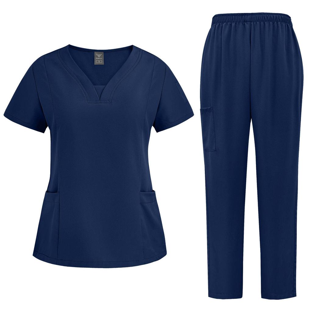 Nianqing Multi-Color Medical Workwear Set: Casual, Loose-Fit Doctor/Nurse Uniform, Plus Sizes Available
