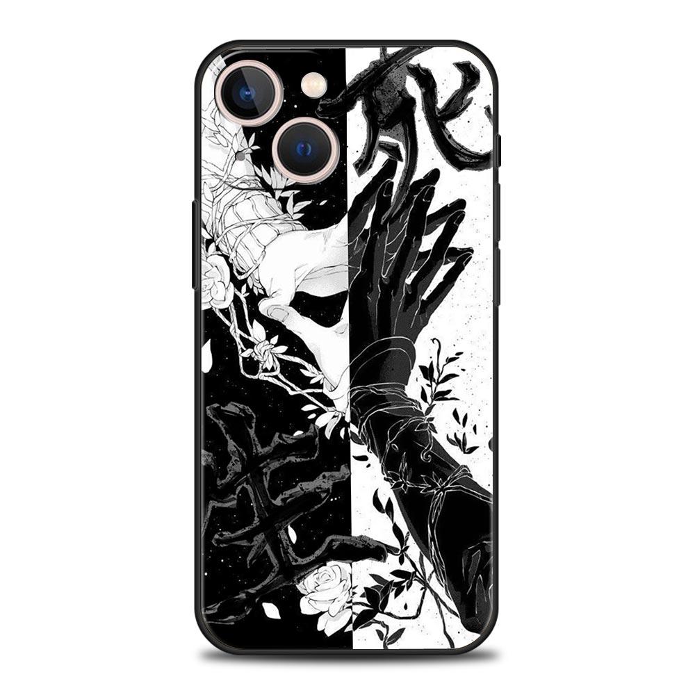 Cartoon Art Phone Case Cover for iPhone 17 16 15 14 13 12 11 Pro Max 17 Air Plus Shockproof Soft TPU Shell Fundas Capa Coque Bag
