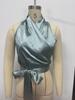 Dames Satin Wrap Top met Halternek - Lente/Zomer Mouwloos Strik