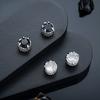 Retro Dragon Claw Zircon Magnetic Stud Earrings Non Pierced Ear Clips For Men Women Punk Gothic Edgy  Accessories Gifts