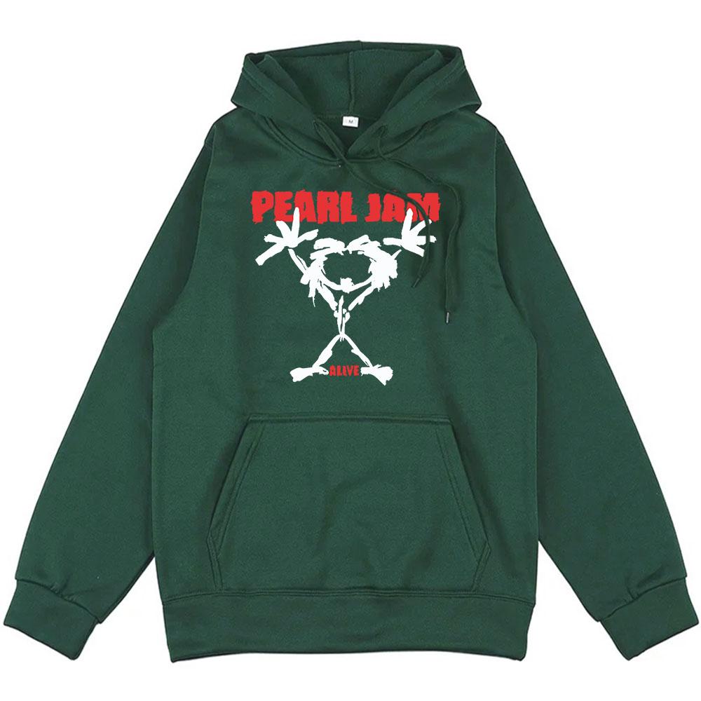 

Худі з мультяшним принтом Pearl Jam Sudaderas З довгим рукавом Зимові флісові світшоти для чоловіків/жінок Графічний одяг Модний одяг з капюшоном L