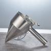 Stainless Steel Pancake Batter Dispenser Baking Cake Funnel Dispenser with Stable Rack for Takoyaki Ball Waffles