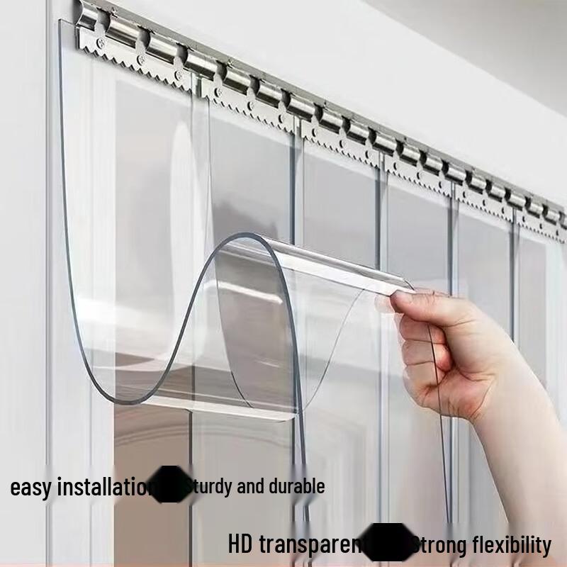 Shixun Transparenter PVC Winddichter Türvorhang