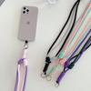 Γυναικείο Δημιουργικό Κορδόνι Κινητού Crossbody με Πλεγμένο Σχοινί και Λουράκι Καρπού