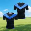 Red Nightwing Short-Sleeved Compression Shirt Print T-Shirt for Adults 2025 New Product Fitness Loose and Casual Top