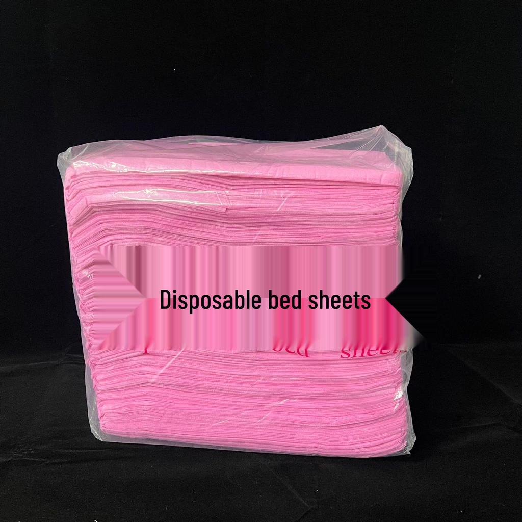 100 Disposable Waterproof, Oil-proof Bed Sheets with Hole for Massage Tables - Thicker, Breathable Non-woven Fabric for Salons