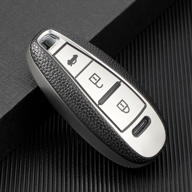 Tpu Leather Auto Shell Fob For Suzuki Vitara Swift Ignis Kizashi Sx4 Baleno Ertiga Car Key Case Cover Accessories