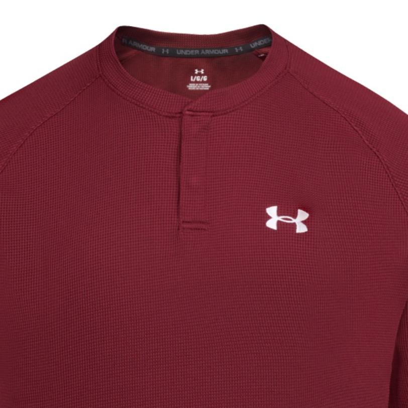 Under Armour Henley Sports Casual Comfortable Soft Long Sleeve T-Shirt Men Tops 6010174-625