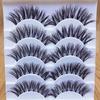 5 Pairs Makeup Handmade Natural Cross Long False Eyelashes Makeup Extension