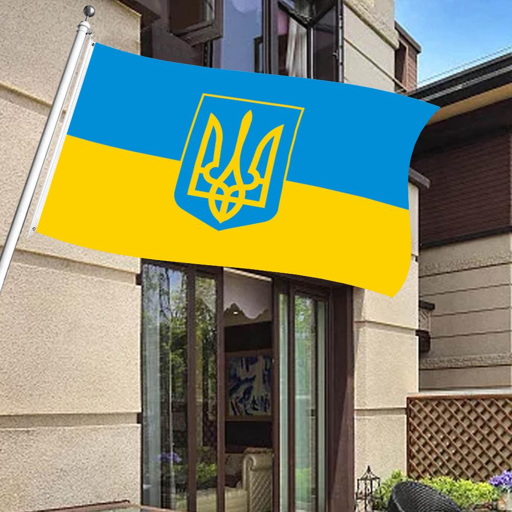 Ukraine Nationalflagge 90x150cm Blau Gelb Ukraine Fliegende Flagge für Hof Außendekoration