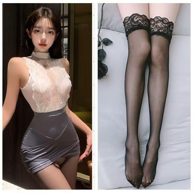 Sexy lingerie pure desire style secretary lace dress women's hip skirt uniform suit