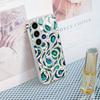 Green Synthetic Gemstone Pattern Tempered Glass Phone Case  for Galaxy S26 S25 S24 S23 Ultra  S22 Ultra S20 Ultra 56 A72 A73 5G