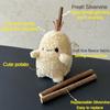 Soft Cats Plush Stuffed Toy Smiling Critters Excitement Interactive Novelty Small Real Doll Interesting Cat Accessories Supplies