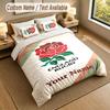 Bedding Set 1 Duvet Cover 2 Pillowcases England Rugby Print Soft Bed Linen Bedroom Decor