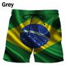 3D-Druck Brasilien Flaggenmuster Badeshorts Für Männer Sommer Mode Lässig Boardshorts Herren Outdoor Sport Fitnessstudio Schwimmhosen