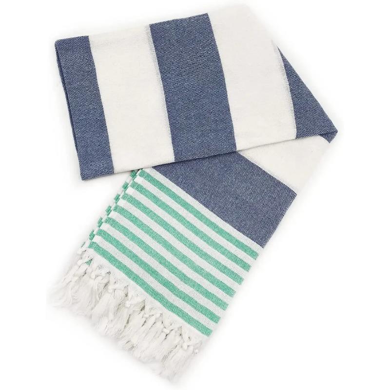 Turkish Beach Towels, 39 X 71 Inch Oversized Beach Towel Quick Dry Sand Free Turkish Bath Towel for Beach Pool Gym and Bathroom
