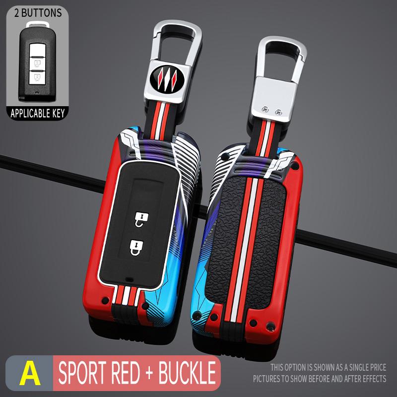 Kryt pouzdra na klíče od auta ze slitiny zinku pro Mitsubishi Outlander ASX LANCER Pajero Sport Eclipse Cross Ochranný držák Klíčenka