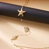Minimalist Long Pearl Body Chain Back Necklace for Women Delicate Cubic Zirconia Gold Chain Open Back Dress Jewelry