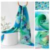 Long Strips of Silk Scarf  High-end Sense Mulberry Silk Scarf  Women's Fresh Small Floral Thin Style  Atmosphere  Big Shawl